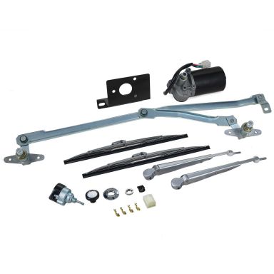 Windshield Wiper Motor & Linkage with Drop Bracket, 69-77 Ford Bronco